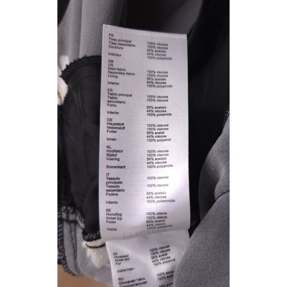 Maje Rafi Daisy Print Shirt Dress Size 1 S Womens Black Floral $445 - Picture 14 of 16